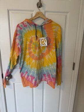 Puppie Love Tie-Dye Pullover Hoodie Tshirt